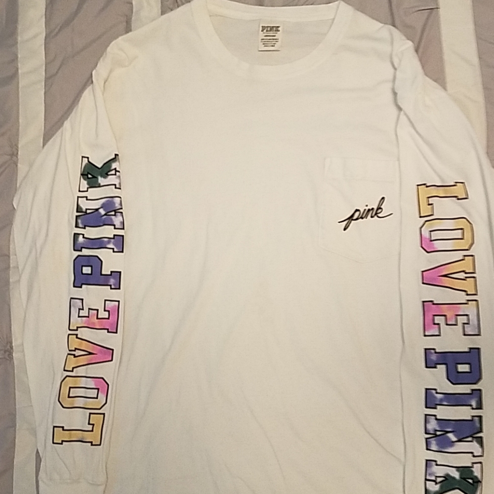 Victoria Secrets Pink long sleeve shirt Large